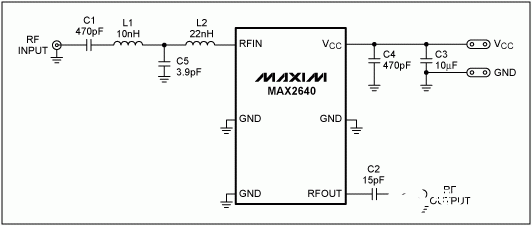 基于低噪声放大器MAX2640对输入和输出匹配电路进行优化设计