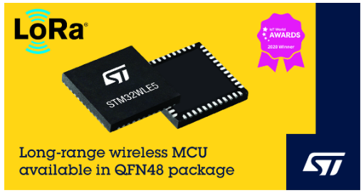 意法半导体低功耗、小封装STM32WLE5系列新...