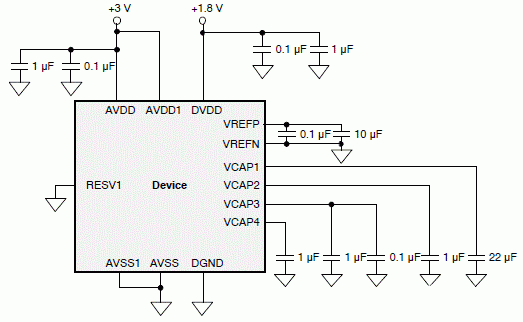 24低位功耗模拟前端ADS131E08的特性和典型应用电路图