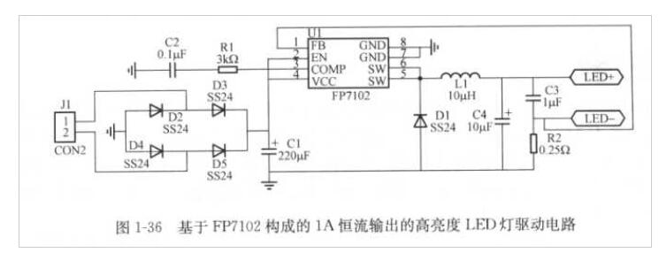 FP7102降压转换IC中文资料(特性_引脚功能_驱动电路)