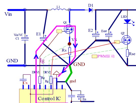 开关电源拓扑主电流回流路径设计的总体原则