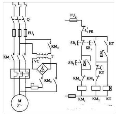 三相電動機的制動操控線路