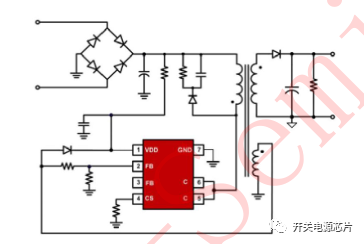 这款u6315开关电源芯片内部集成了高压功率开关,逐周期峰值电流限制