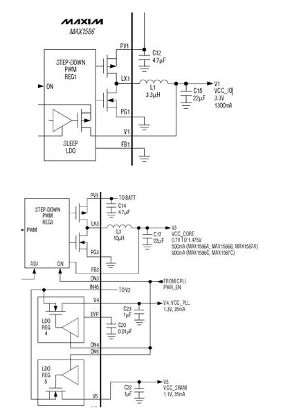 嵌入式操作系统PXA270电源电路设计