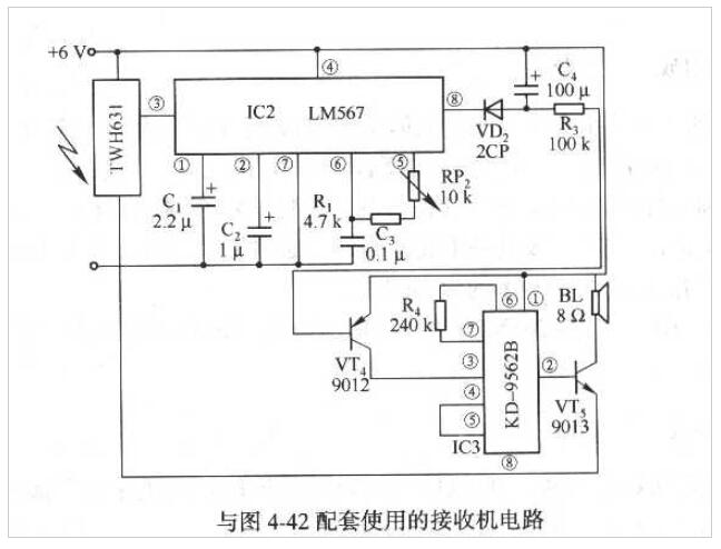 干簧管磁敏傳感器構成的車(chē)棚無(wú)線(xiàn)防盜報警電路