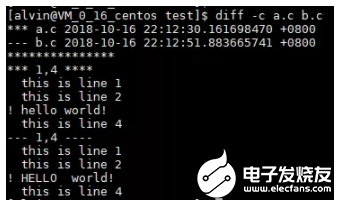 Linux操作环境：diff实现文本比对方法