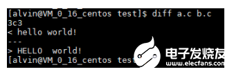 Linux操作环境：diff实现文本比对方法