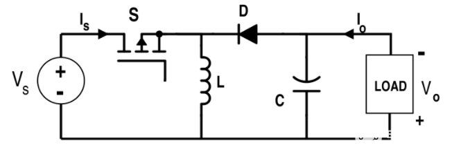 简化的反相降压/升压转换器拓扑。
