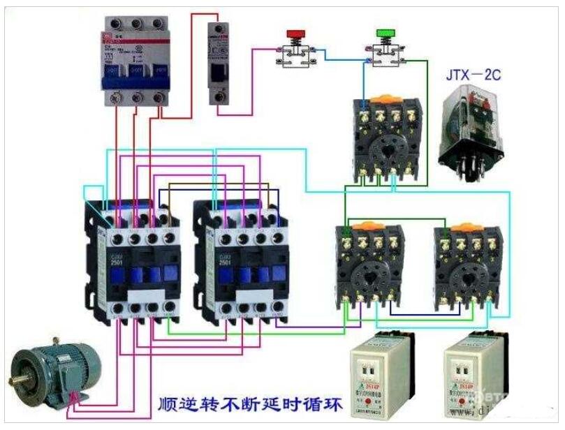 繼電器作業(yè)原理_繼電器的接線圖