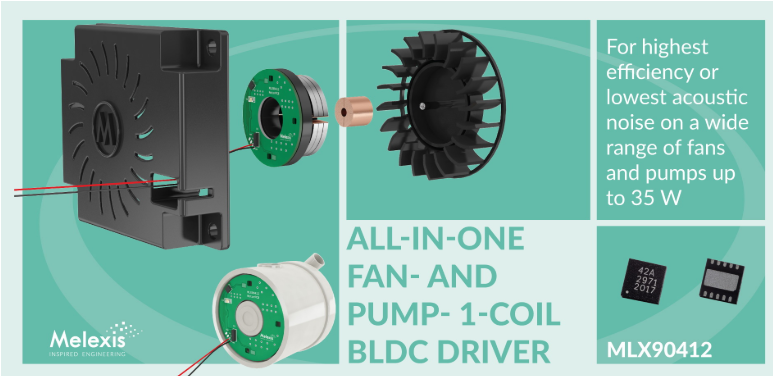 Melexis推出新型单线圈风扇和泵驱动器 IC...