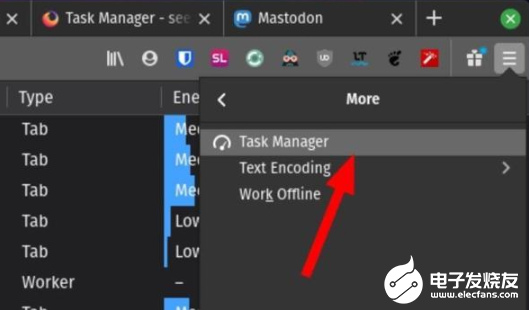 干货：如何管理Linux系统上Firefox浏览器的任务管理器