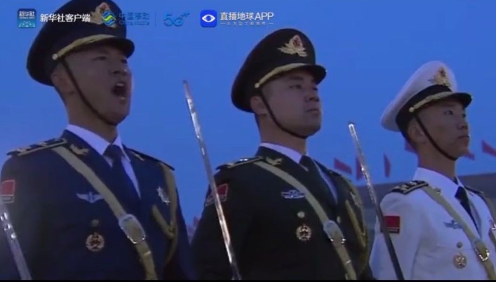 中国移动圆满完成了“向祖国生日献礼”国庆升旗仪式...