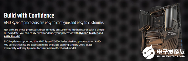 AMD发布Zen3架构锐龙5000系列处理器,微星400系列主板支持搭载