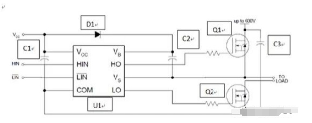ir2103典型半桥驱动电路介绍
