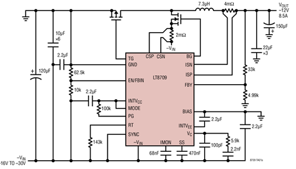 Linear同步PWM控制器LT8709的作用及性能概述