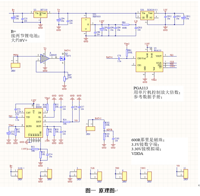 stm32铅酸蓄电池内阻测试仪,pga113芯片