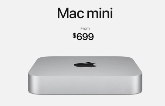 苹果mac mini迷你机:搭载自研m1,性能高于桌面5倍