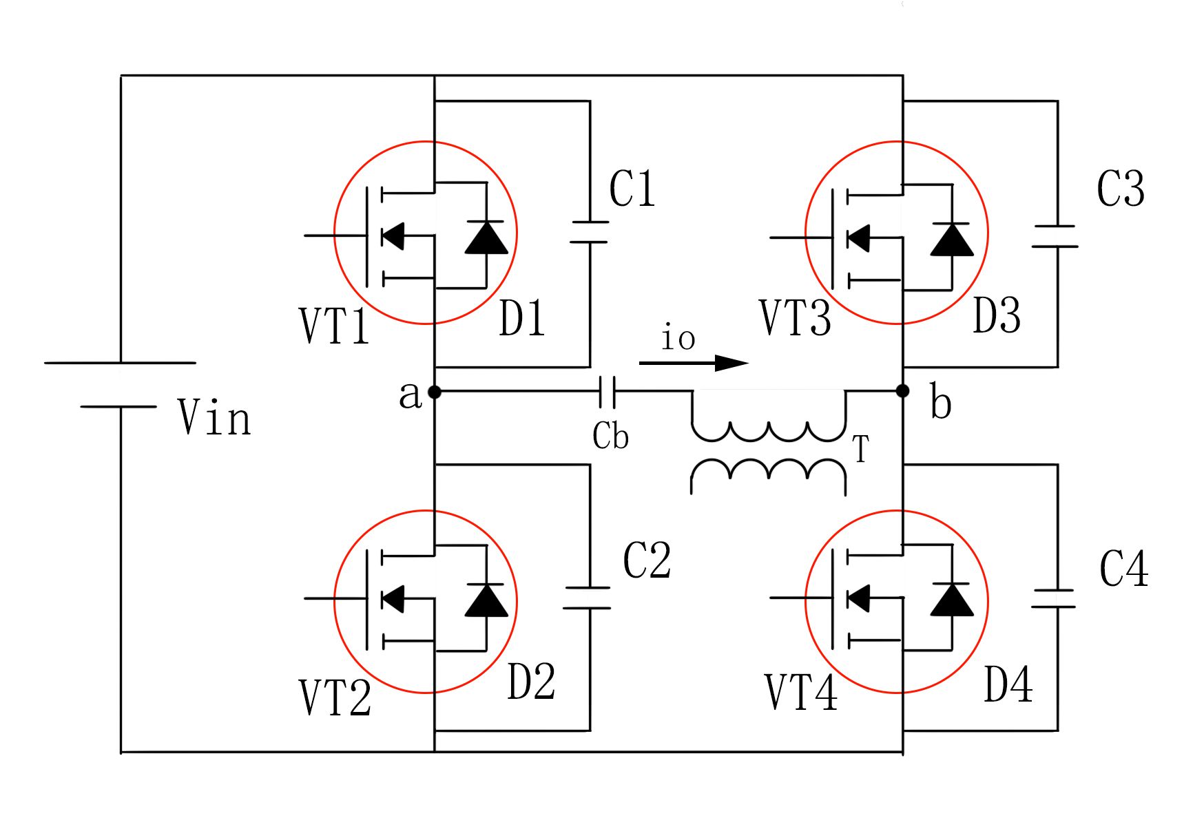 【全桥变换器的基本电路图】