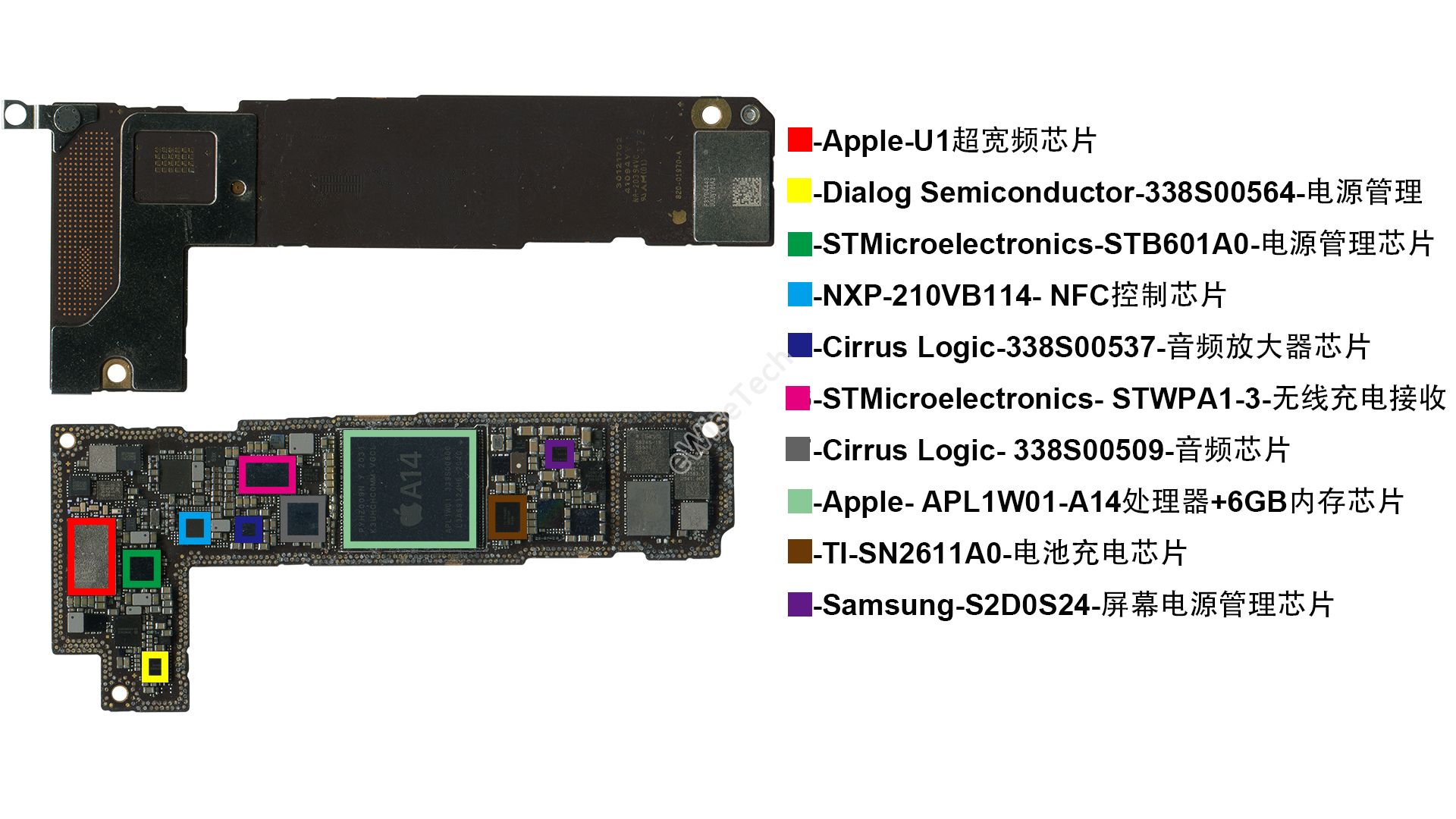 iphone 12 pro拆机评测 详细bom曝光 高品质细节 主板