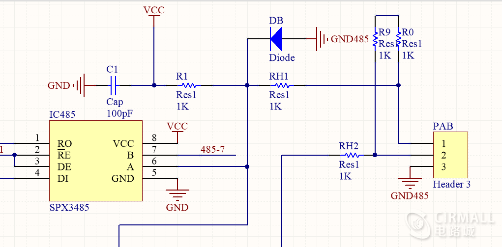 ttl转485自动流向pcbbom