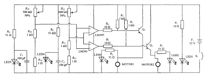 lm393是双路电压比较器集成电路,由两个独立的精密电压比较器构成,它
