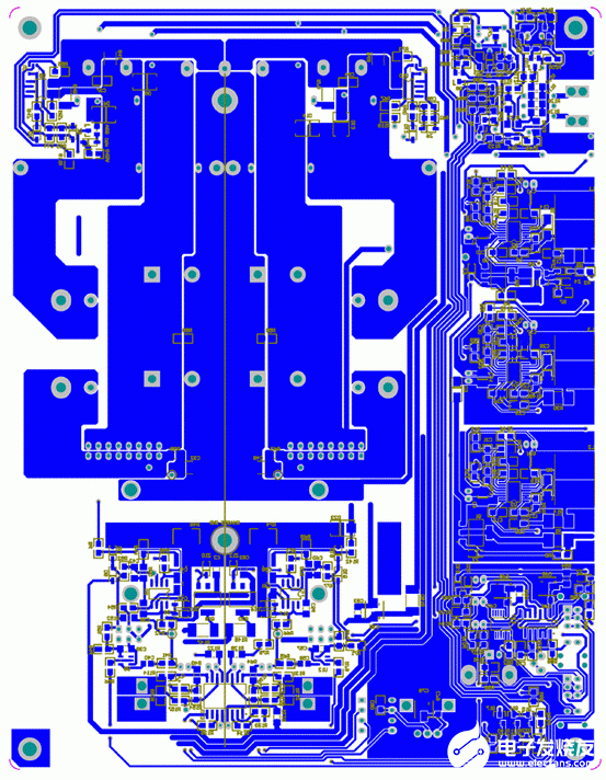 图11.iraudamp9主板pcb布局图(紧凑)