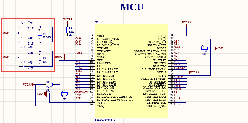 stm32 最小系统-电子电路图,电子技术资料网站