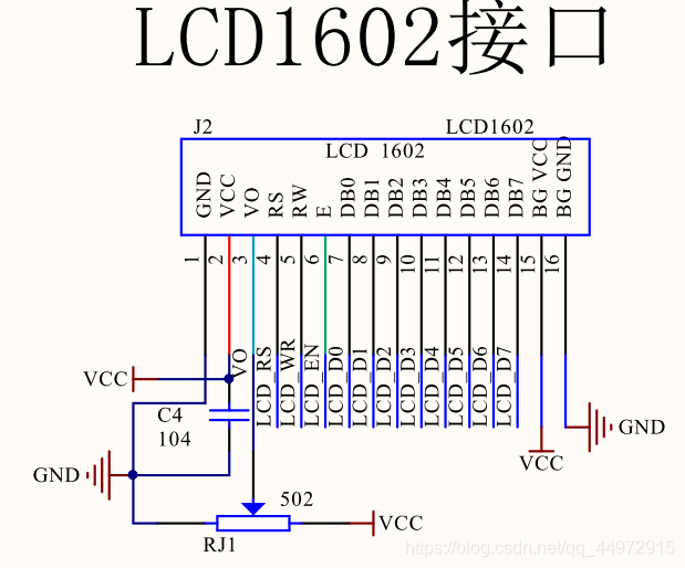 51单片机:1602液晶显示屏-电子电路图,电子技术资料网站