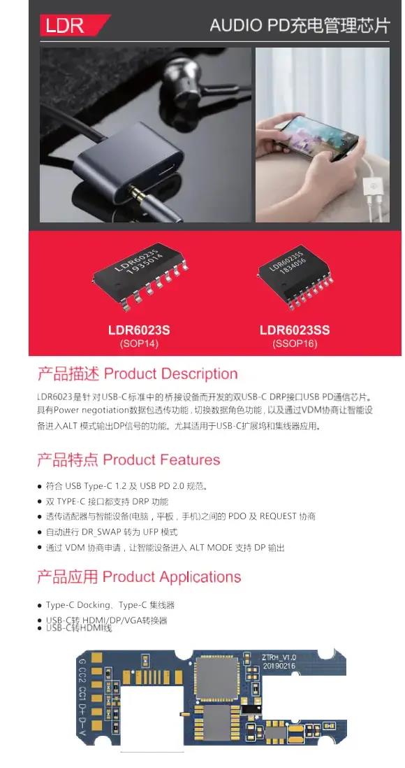 type-C方案—LDR6023SS PD通讯芯片