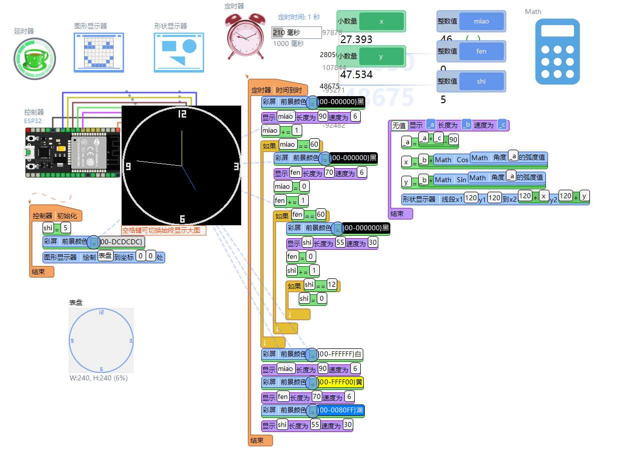 基于linkboy+ESP32的創(chuàng)意DIY時鐘設(shè)計