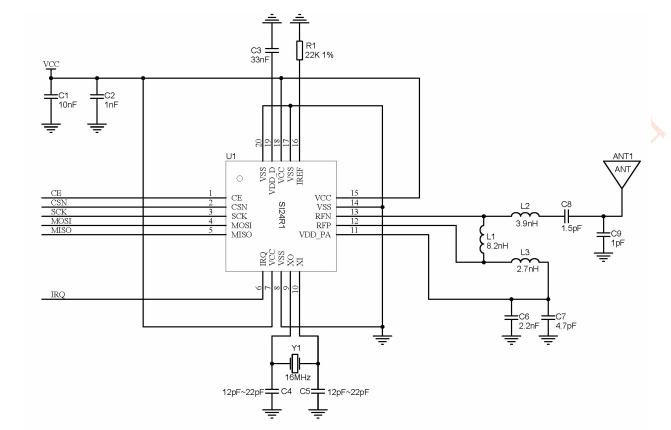 无线收发器芯片Si24R1概述、特性及应用