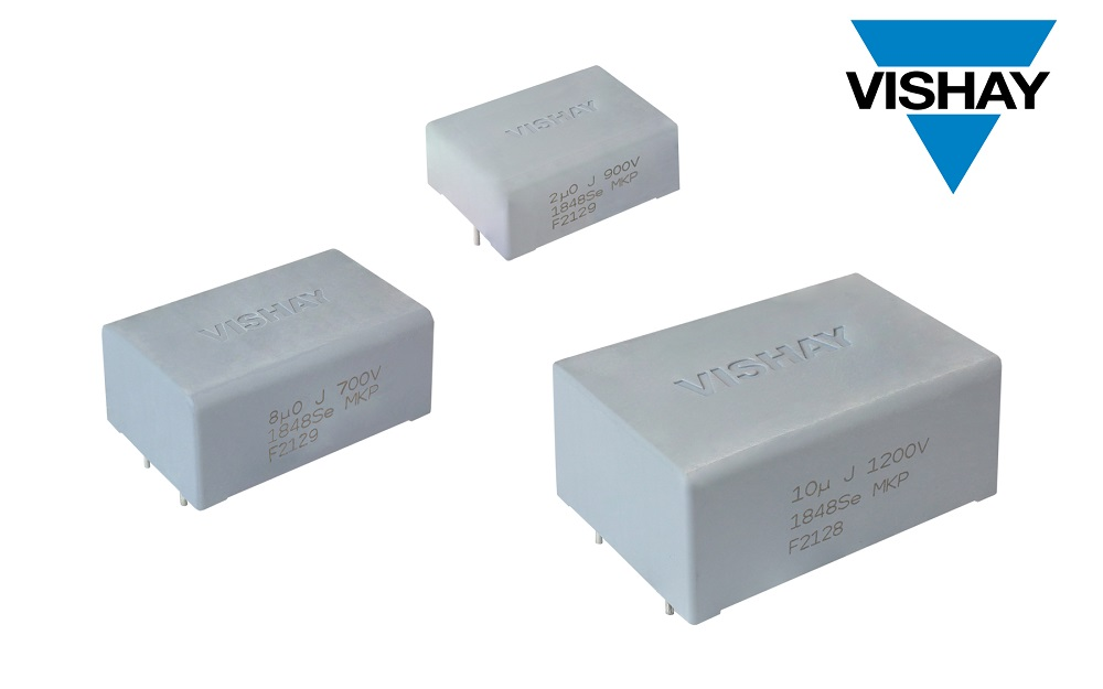Vishay推出兼顾高可靠性和高性能的新款AEC-Q200标准薄型DCLink薄膜电容器