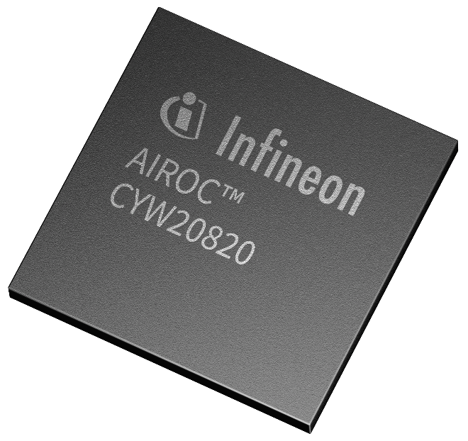 英飞凌推出AIROC™ CYW20820蓝牙®和低功耗蓝牙®片上系统，实现灵活、低功耗及高性能的连接