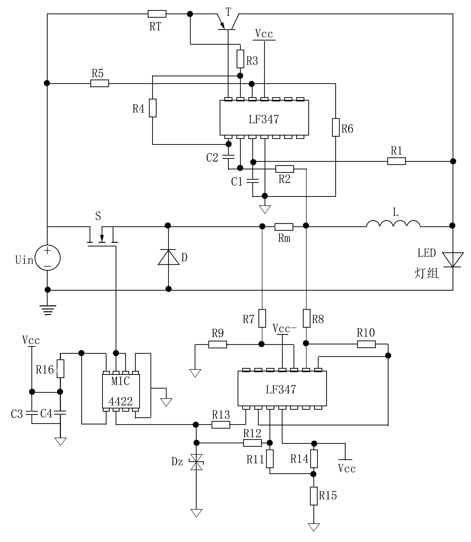 led灯板线路图原理图片