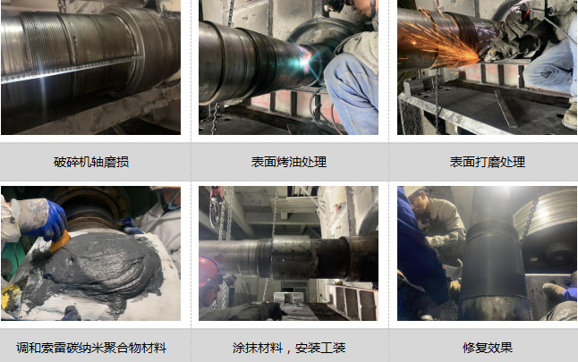 破碎机轴磨损如何修复