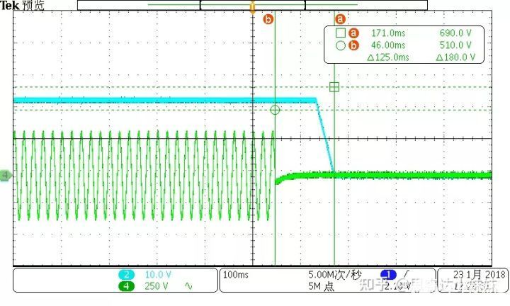 TON_DELAY @ AC240V，100% Load