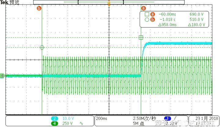 TON_DELAY @ AC240V，100% Load