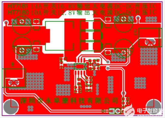 HT7180 3.7V升12V/2A內(nèi)置MOS升壓解決方案