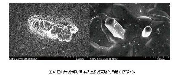 納米晶銅對(duì)照（掃描電鏡SEM）