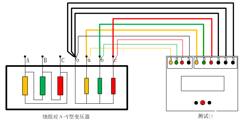 三通道变压器直流电阻检测仪接线图