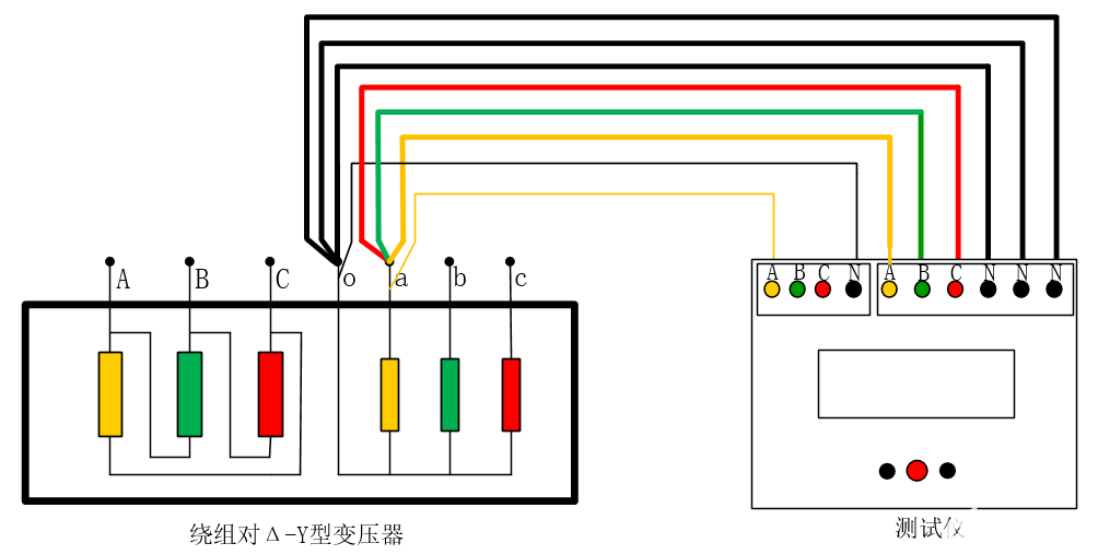 三通道变压器直流电阻检测仪接线图