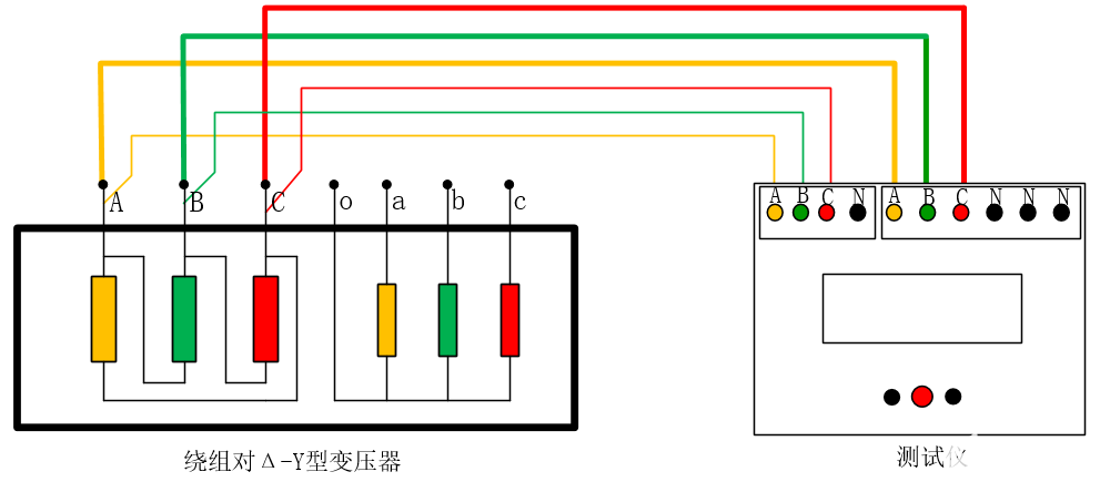 三通道变压器直流电阻检测仪接线图