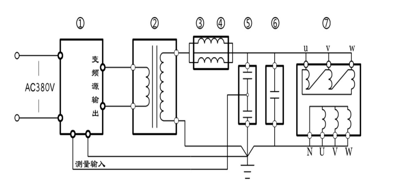變壓器等的交流耐壓試驗(yàn)接線圖