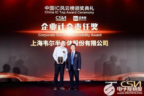 韦尔股份再登“中国IC风云榜” 斩获企业、技术两项大奖