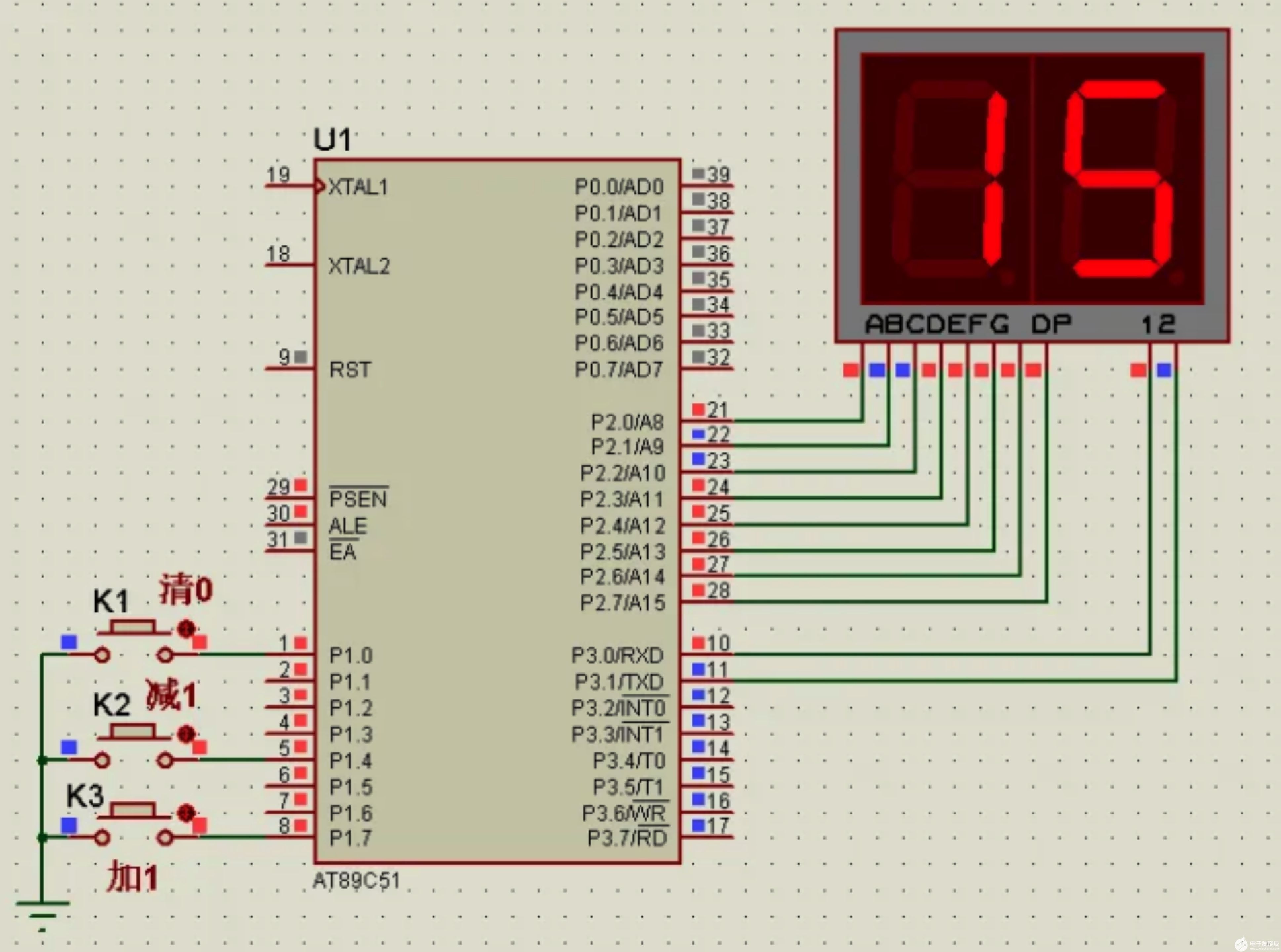 80C51单片机的定时计数器的结构和工作原理