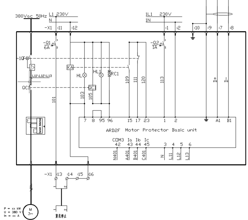 ARD2F智能型电动机保护器的应用案例