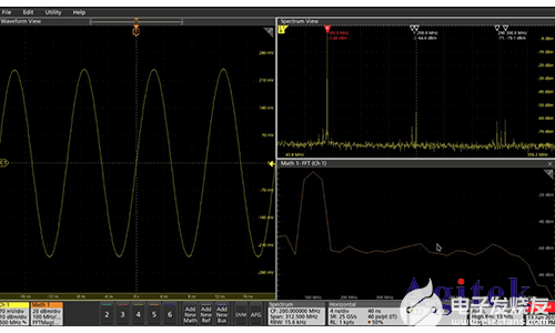 泰克示波器全新频谱分析功能Spectrum View的应用