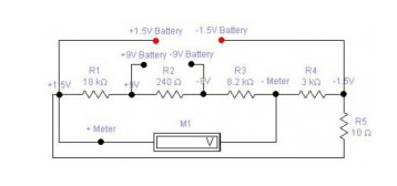 1.5V和9V电池测试仪电路图分享
