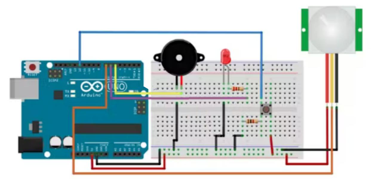 使用Arduino UNO開發板制作家用PIR防盜警報器