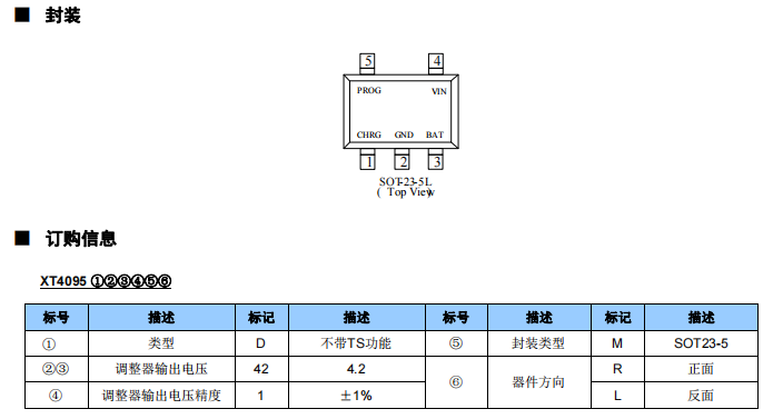 XT4095单节锂离子电池充电器概述、用途及特点